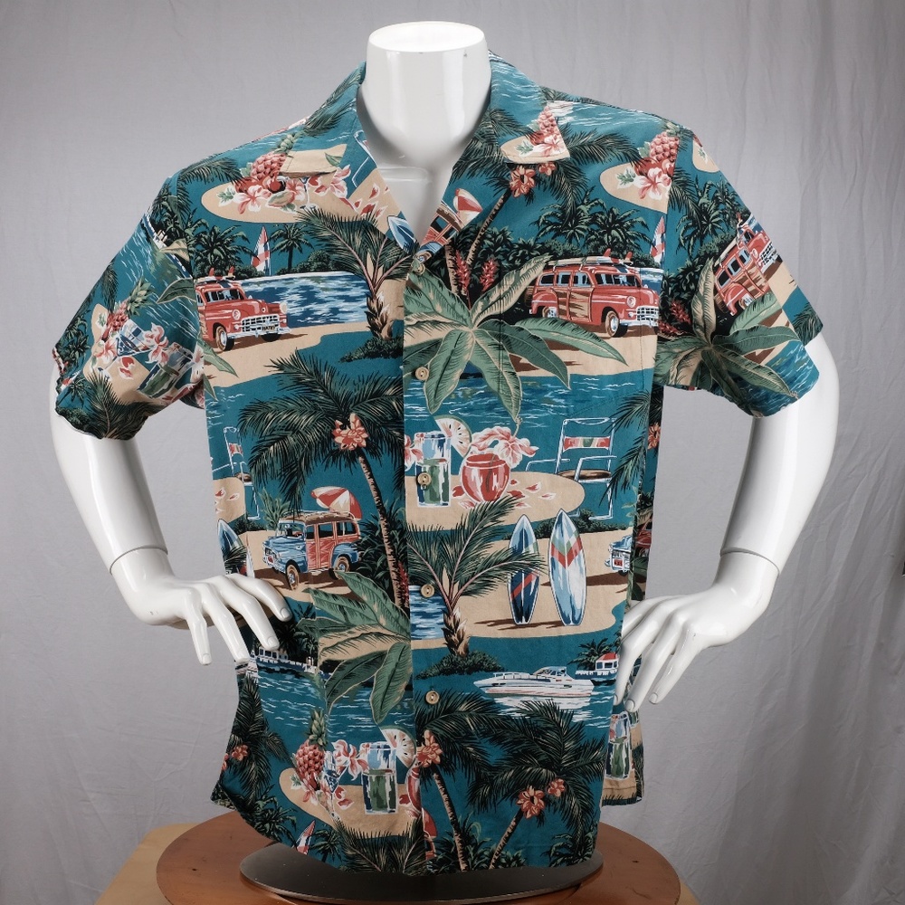 Woody Wagon Aloha Hawaiian Shirt by RJC